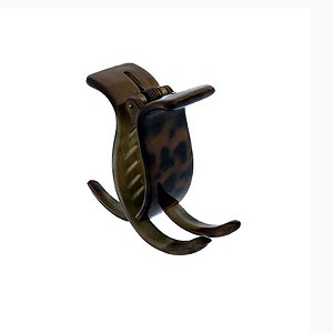 Piranha de cabelo curvada francesa Finestra animal print N342CL