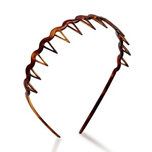 Tiara acrílico francesa Finestra marrom N462