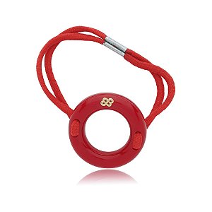 Rabicó Bianca acrílico redondo vermelho 10 294
