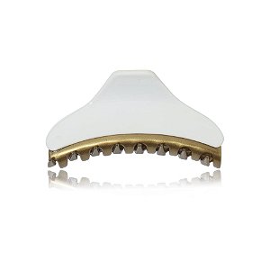 Piranha de cabelo francesa Finestra branco com dourado F2842BBO