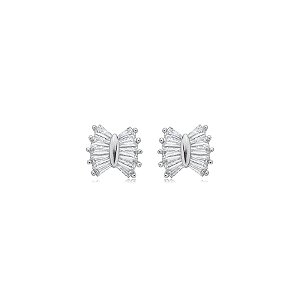 Brinco lacinho zircônia ródio semijoia 17K13017