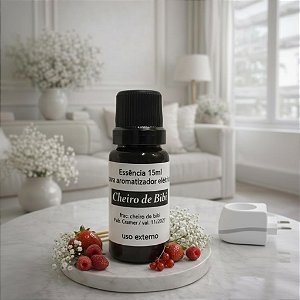 ESSENCIA PARA DIFUSOR ELETRICO CHEIRO DE BIBI 15ML LOJA