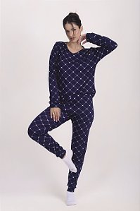 Pijama Feminino Manga Longa Confortável