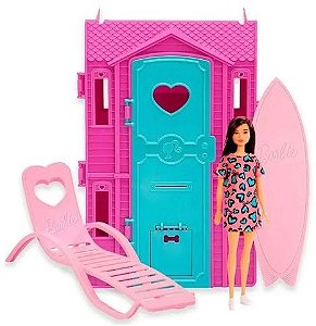 Boneca Barbie Articulada: Feita para Mexer Blusa Azul e Rosa