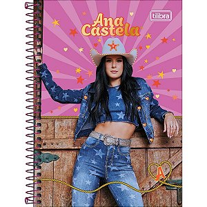 CADERNO ESPIRAL CAPA DURA ANA CASTELA 80 FOLHAS - SORTIDO