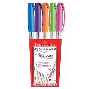 KIT CANETAS TRILUX COM 5 FABER CASTELL