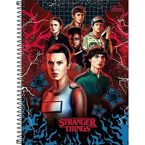 CADERNO ESPIRAL STRANGER THINGS 80 FLS - TILIBRA