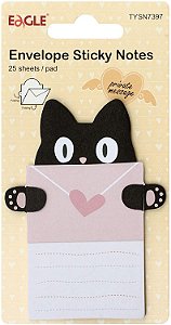 ENVELOPE STICKY NOTES EAGLE 15 FOLHAS GATO