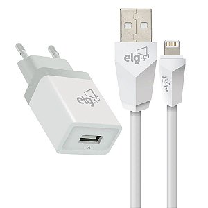 Kit Carregador Parede Universal Usb + Cabo Lightning Kt810wc