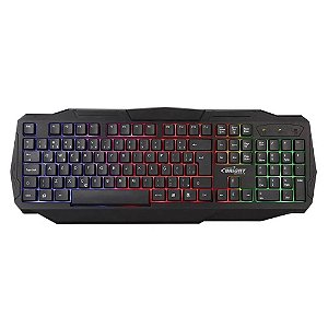 Teclado Gamer Led ABNT2 Luminoso USB Preto Bright
