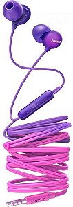 Fone Ouvido Philips Com Microfone SHE2405PP Roxo
