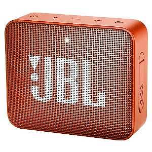 Caixa de Som JBL GO 2 Laranja com Bluetooth à Prova D'Água