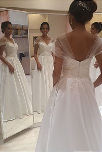 vestido semi princesa