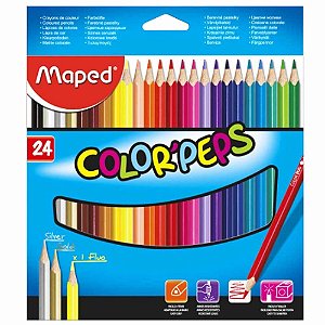 Lapis de Cor 24 Cores Color Peps Maped