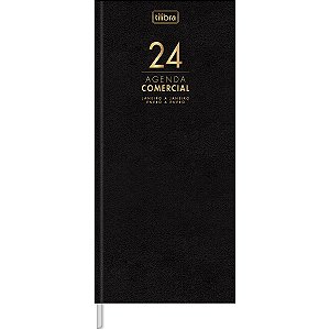 Agenda Executiva Comercial Costurada Diária 12,3 X 27,5CM 2024 Tilibra