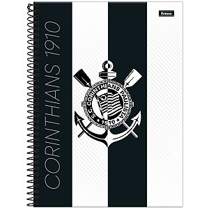 Caderno Universitário Capa Dura Corinthians 10 Materias Foroni