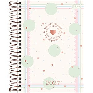 Agenda Espiral Diária 12,9 x 18,7 cm Soho 2027 Tilibra