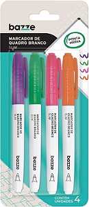 Marcador P/Quadro Branco Bazze Slimcolor c/4 R.614250