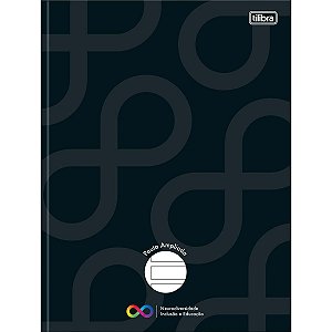 Caderno Pauta Ampliada Brochura Capa Dura Tilibra Neuro 80 Fls- Sortido