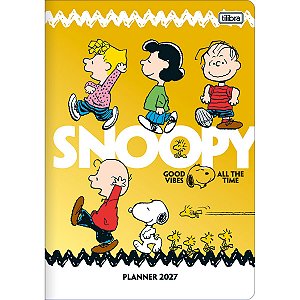 Planner Grampeado 17,8 x 25,4 cm Snoopy 90 G 2027 Tilibra