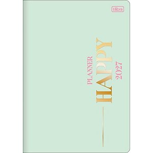 Planner Grampeado 17,8 x 25,4 cm Happy 90G 2027 Tilibra