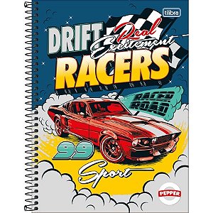 Caderno Espiral Capa Dura Universitário 10 Matérias Pepper Masculino 160 Folhas Tilibra