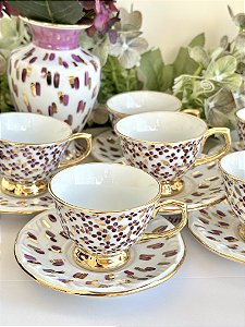 Xícara Café Joie Traços • 6 Unidades