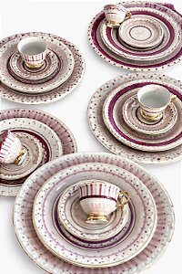 Prato Sobremesa Tons e Traços / 4 Unidades