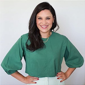 Blusa Manga 7/8 no Linho - Blusa Thaís