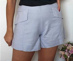 Short Alfaiataria Cintura Alta  -Lavanda