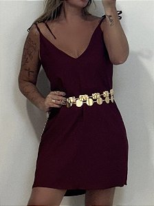 VESTIDO LAVINIA CURTO MARSALA (AR25-0245)