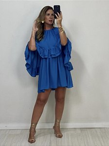 VESTIDO CAPA ESTELA AZUL (AR25-0410)