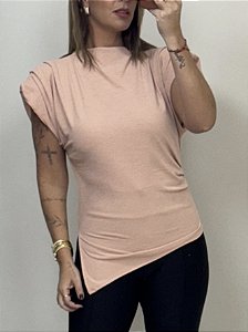 BLUSA MUSCLE DRAPEADA ROSE  (AR25-1122)