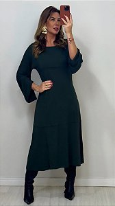 VESTIDO LORENA VERDE MILITAR (AR25-1156)