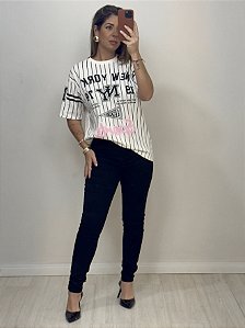T SHIRT NEW YORK BRANCA (AR25-1373)
