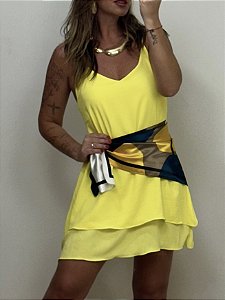 VESTIDO SABRINA AMARELO  (AR25-1473)