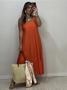 VESTIDO ISIS LARANJA  (AR25-1480)