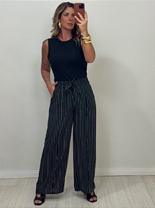 PANTALONA PRETA LISTRADA (AR25-1608)