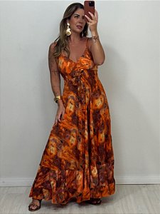 VESTIDO INDIANO LARANJA (AR25-1640)