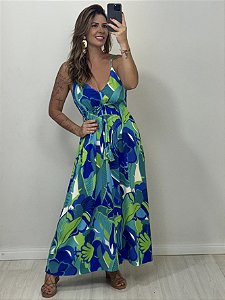 VESTIDO LUANA FDO AZUL/VERDE (AR25-1865)