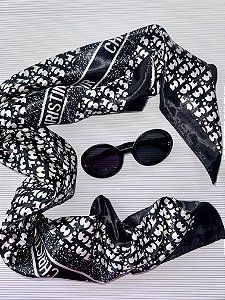 LENÇO  CETIM CHRISTINA PRETO (AR25-1912)