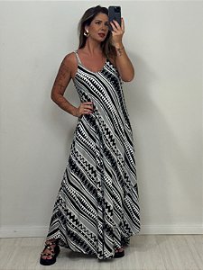 VESTIDO NOEMI PRETO/BRANCO (AR25-1814)