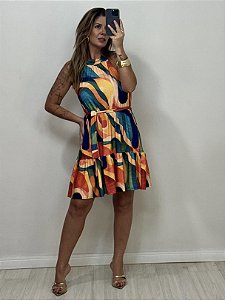 VESTIDO CURTO COLORIDO (AR25-1998)