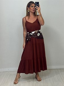 VESTIDO ISIS MARROM (AR25-2008)