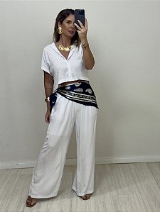 CONJUNTO LARA BLUSA/CALÇA BRANCO (AR25-2059)