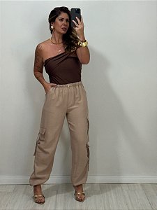 CALÇA CARGO NUDE (AR25-1577)