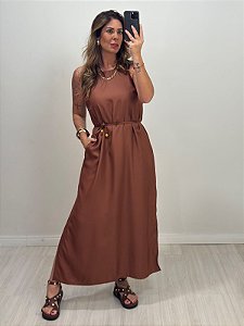 VESTIDO VALENTINA MARROM (AR25-2284)