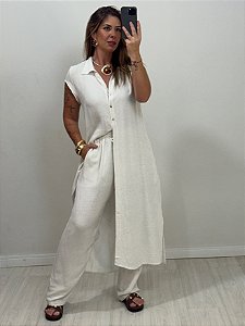 CONJUNTO CHEMISE E CALÇA OFF (AR25-2172)