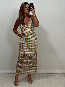 VESTIDO CROCHE COLORIDO (AR25-2395)