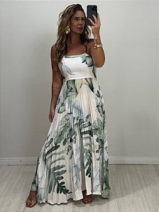 VESTIDO SOFIA FOLHAGEM VERDE (AR25-2462)